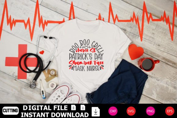 Boo Boo Crew Nurse St Patrick’s Day Graphics & T-Shirt Designs