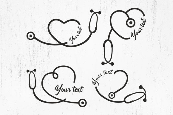 Cardiac Stethoscope SVG: Graphics & Illustrations