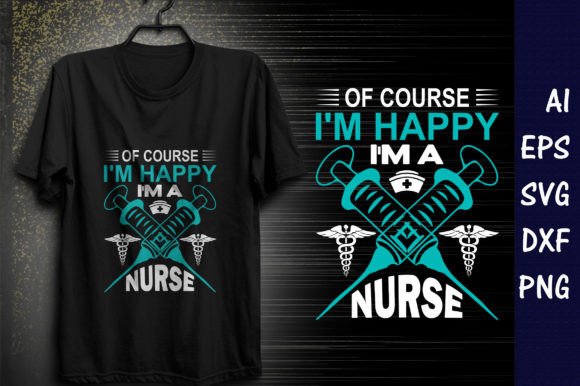 Happy Nurse Graphics for T-Shirt Designs