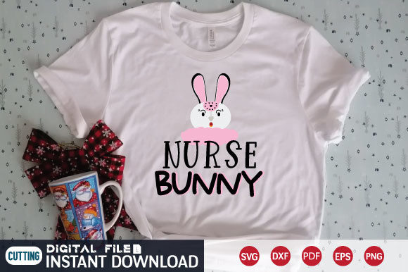 Nurse Bunny SVG: Graphics & Print Templates