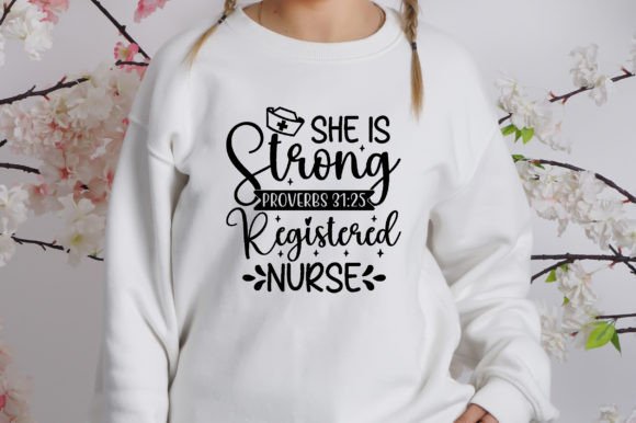She is Strong Proverbs 31 Graphics for T-Shirt Designs